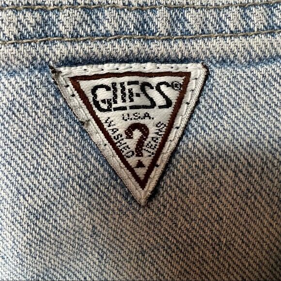 Vintage 1990’s Light Wash Denim Bermuda Denim Jeans - Picture 7 of 9